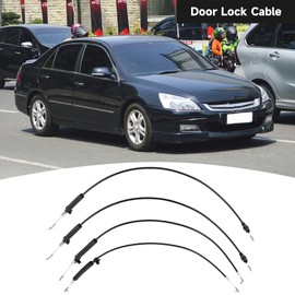 Front Left Right Interior Door Handle to Latch Cable Door Handle Latch Release Cable - Compatible for Honda Accord 2003-2007 - Replace Part 72171-SDA-A02 / 72631-SDA-A02 - Set of 4