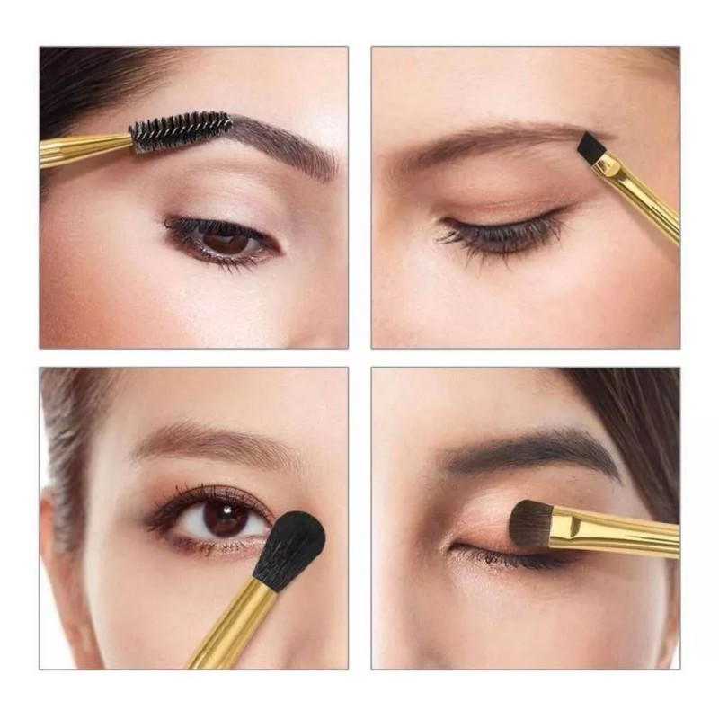 Docolor Kit De Brochas Para Cejas Y Párpado 100% Docolor