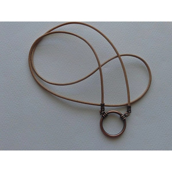 Handmade 32" UNISEX GENUINE LEATHER CORD EYEGLASSES HOLDER LA NECKLACE