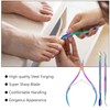 3-Piece Cuticle Pusher Set, Stainless Steel Cuticle Remover, Metal Cuticle