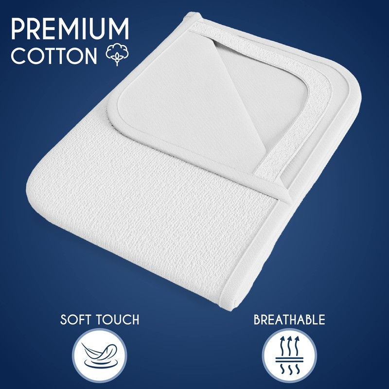 Dreamzie Mattress Protector Waterproof with 4 Elastic Corners - Made