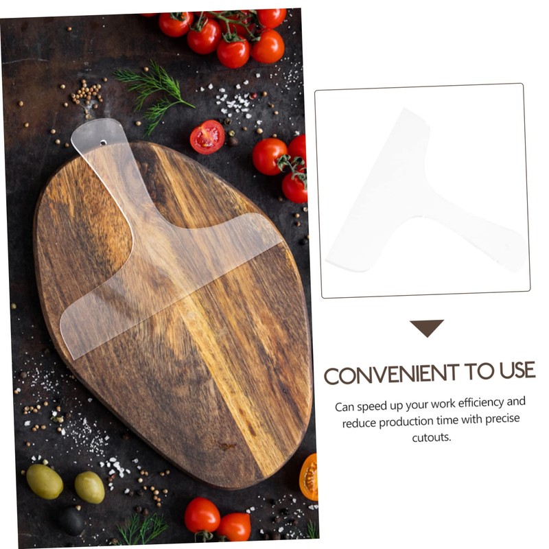 Operitacx Transparent Acrylic Cutting Board Handle Template Large Woodworking Guide