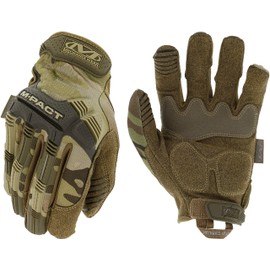 Mechanix Wear: M-Pact MultiCam Tactical Work Gloves - Touch Capable, Impact Protection, Absorbs Vibration (Large, Camouflage)