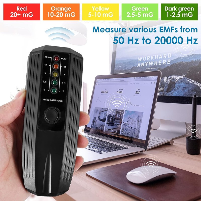 Electromagnetic Field Radiation Detector High Sensitivity Accuracy EMF Tester with