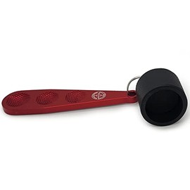 Bulletproof Caliber Chalker - Ultimate Pool Chalk Holder for Billiards - Portable Pool Table Accessories - Uniquely Innovative, Durable and Multi-Use Cue Tip Shaper - Red (Round Chalk)