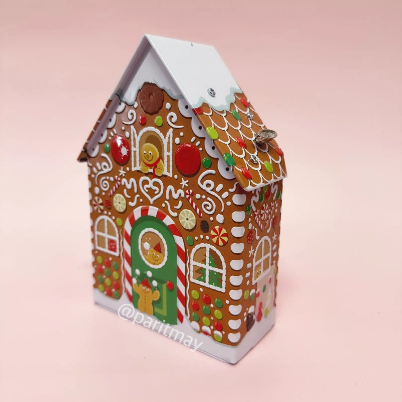 Marks And Spencer M&S Wind Up Musical Gingerbread House Tin