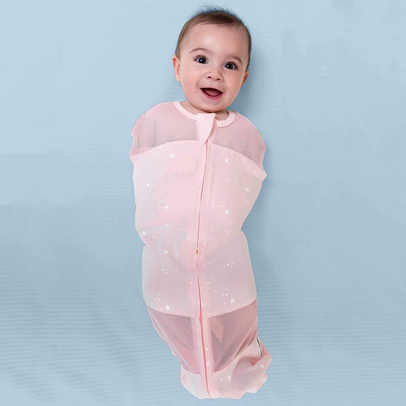 Happiest Baby Sleepea 5-Second Swaddle - 100% Organic Cotton Baby