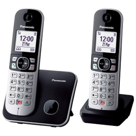 Panasonic KX-TG6852JTB DECT Telephone, Identifier di chiamata Nero, G
