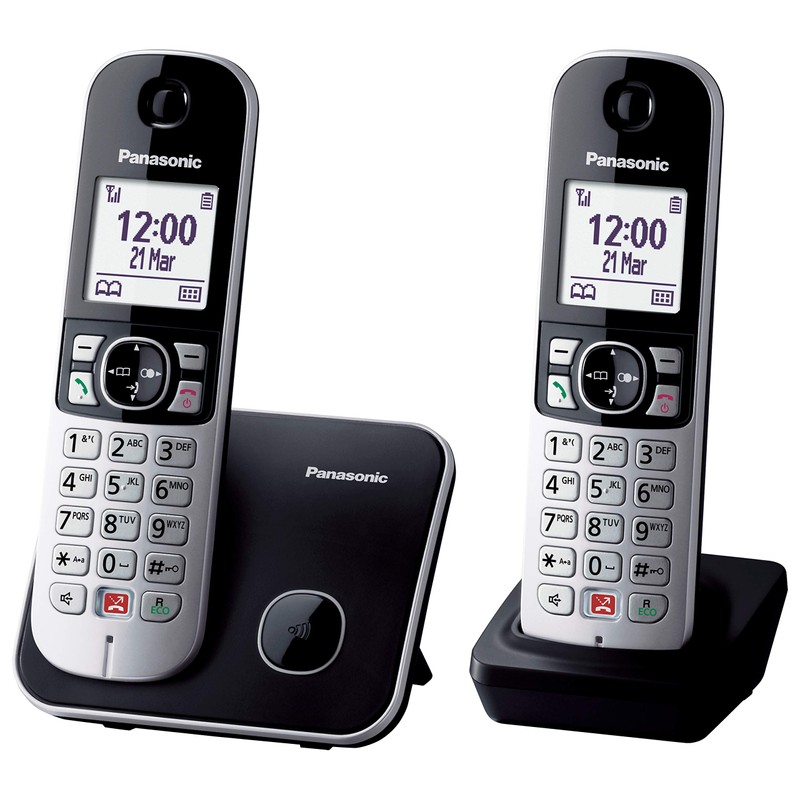 Panasonic KX-TG6852JTB DECT Telephone, Identifier di chiamata Nero, G