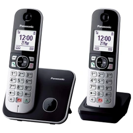 Panasonic KX-TG6852JTB DECT Telephone, Identifier di chiamata Nero, G