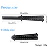 RICHDMI Butterfly Comb, Butterfly Comb, Foldable Pocket Comb, Foldable Metal