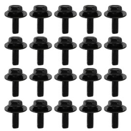 LT Easiyl Pack of 20 Lower Engine Underbody Cover Mudguard Trim Screw Compatible with Range Rover L322 2002-2012 21.6 x 17 x 6 mm Black