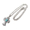 H.N.Z nape-002 Native American Necklace Silver Cross Turquoise Indian Jewelry