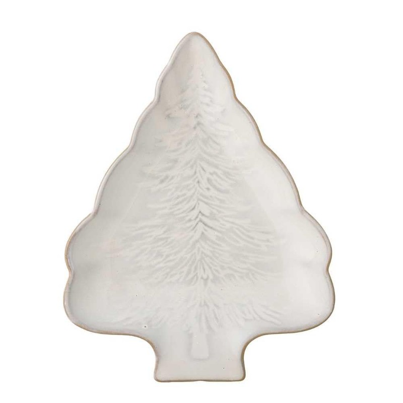 Bloomingville Serving Plate Winter Plate Christmas Tree Shape 22 x