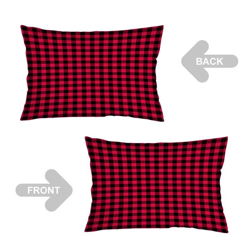Buffalo Check Plaid Throw Pillow Cover Standard Size Set of