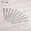 sourcing map 10pcs Mn Steel Feeler Gauge 0.03mm Thickness 150mm