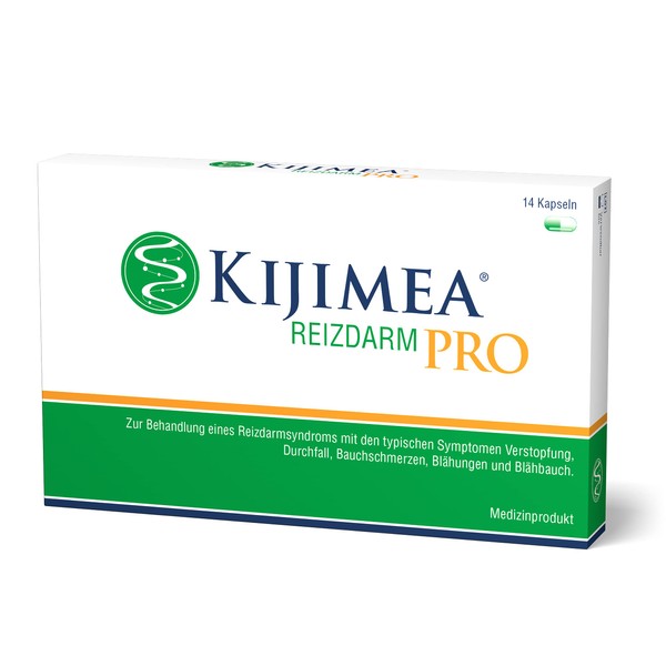 KIJIMEA® Irritable Bowel PRO - Therapy for Irritable Bowel Syndrome (Diarrhea, Abdominal Pain, Bloating, Constipation) - Clinically Proven Effectiveness - Vegan, Gluten Free, Lactose Free - 14