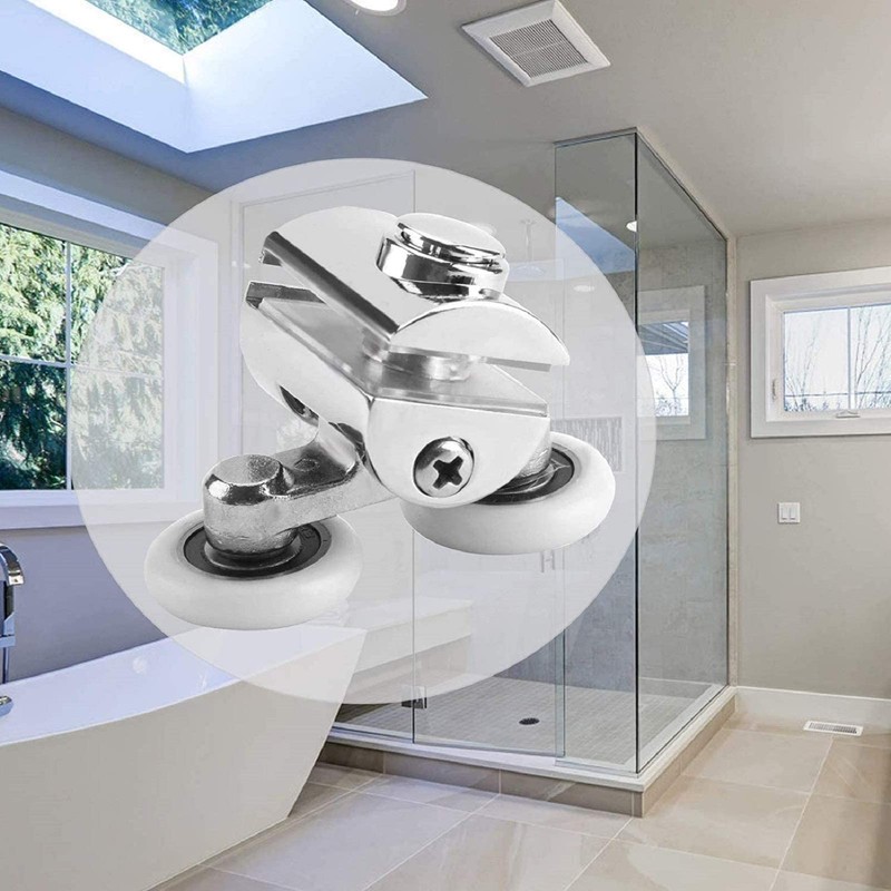 Holdfiturn 4Pcs Shower Door Rollers - Zinc Alloy Shower Door