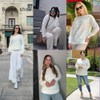 Zeagoo Oversized Sweaters for Women Trendy Hollow Out Crewneck Long