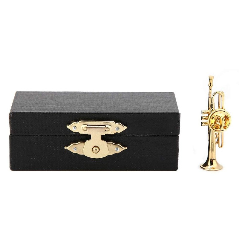 Small Jewel Trumpet Instrument Brooch Musical Instruments Brooch Women Dress