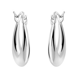 SOFIA MILANI - Women's Earrings 925 Silver - Creole Earrings, Sterling Silver, No Gemstone
