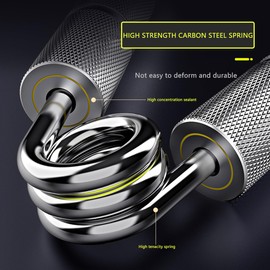 WANSPOORTS Silver Metal Hand Grip Set, 50LB-400LB 13 Pack No Slip Heavy-Duty Grip Strengthener with Gift Box, Great Wrist & Forearm Hand Exerciser, Home Gym, Hand Gripper Grip Strength Trainer (Silver 3Pack(50LB-150LB)))