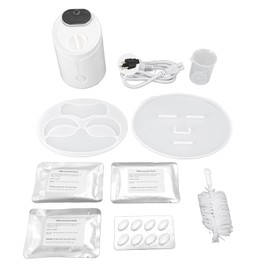 Mask Making Device DIY Fruit Vegetable Mask Homemade Facial Mask Machine with Voice Control White 100‑240V US Plug