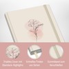 paper&you® Notebook A5+ Squared with Elastic Band [Dainty Flower] 156