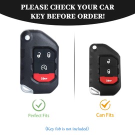 OFF WE GO for Jeep Key Fob Cover, Soft TPU Protection Key Shell Case Compatible with Jeep Wrangler JLU JL Gladiator Sahara Rubicon JT Smart Remote Car Key Accessories (Gold Blue)