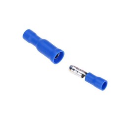 100Pcs Crimp Connectors,Electrical Connectors, Spade Wire Connector Crimp Terminal 50 Female and 50 Male(Red)