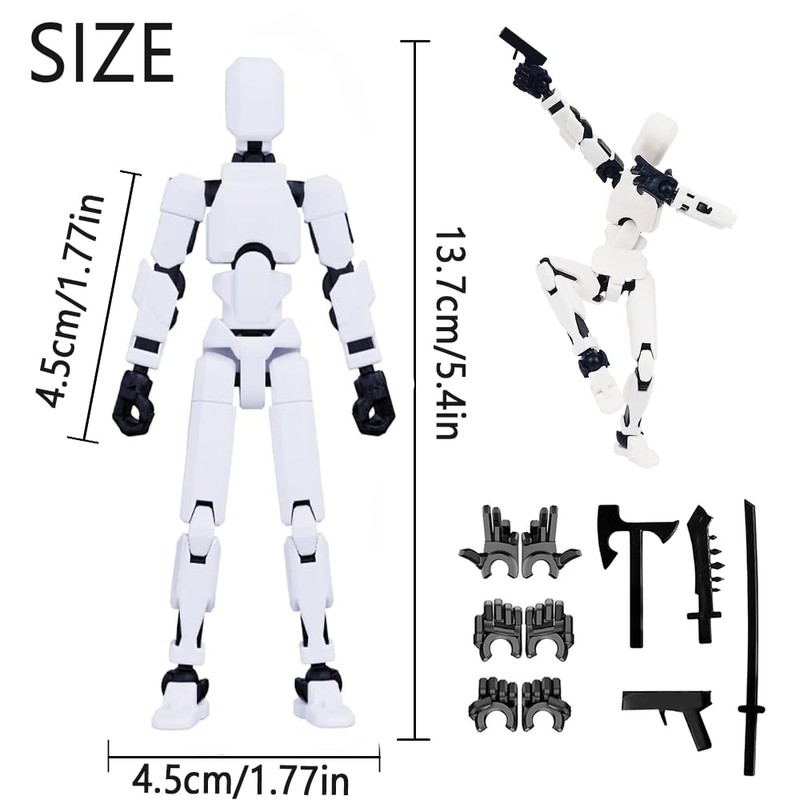 DANONI Titan 13 Action Figure,Lucky Robot 13 13 Action Figures,Creative