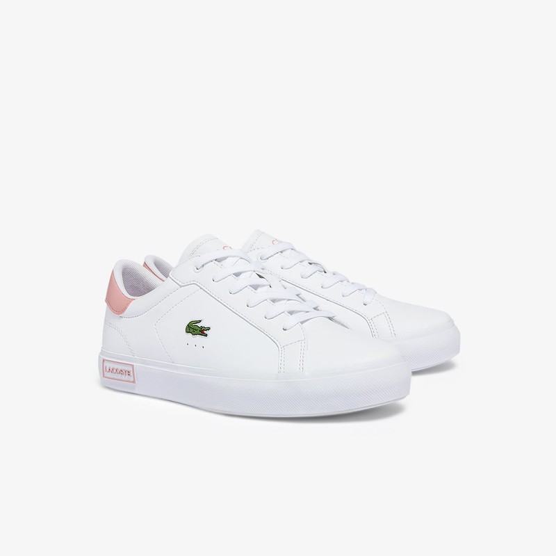 Lacoste Unisex Baby 41sui0014 Trainers, Wht Lt Pnk