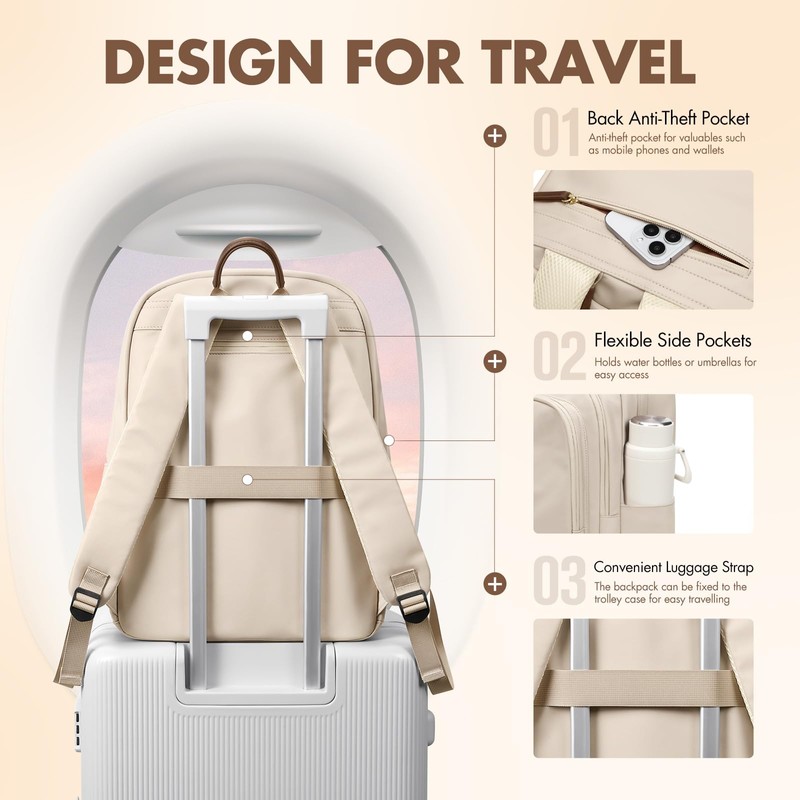 Backpack for Women Work College Travel Laptop Backpacks Multi-Functional Casual