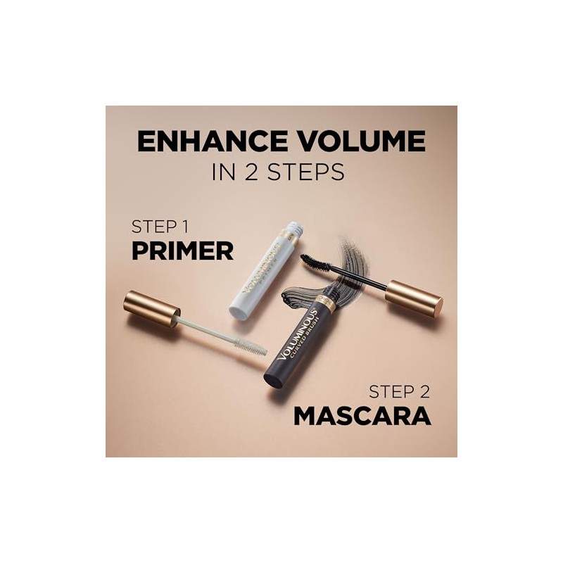 L'Oreal Paris Makeup Voluminous Original Curved Brush Mascara, Black, 0.28