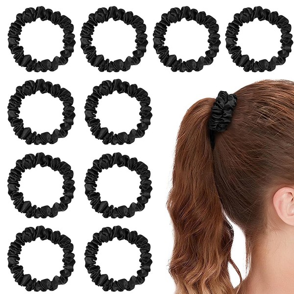 XPEX 10 scrunchies, hair scrunchies, silk, hair bands, soft and elastic, exquisite workmanship, suitable for most children and adults, suitable for everyday use