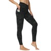 THE GYM PEOPLE Women's Cross Waist Workout Leggings Tummy Control