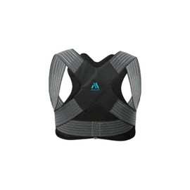 Ailip Posture Corrector for Women and Men, Adjustable Upper Back Strap for Shoulder, Neck and Upper Back Pain Corrects posture, corrects hunching, slouching,Black S-M
