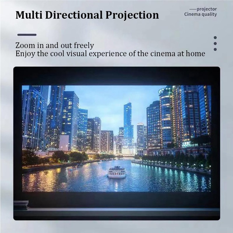 Fahgaer YT200 LED Projector Portable Mini USB Projector with Built-in