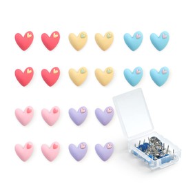 Magnetic Pushpins, Magnet Thumbtack ，Pushpin，Colorful and Decorative，Poster and Photo Hangers for Walls Bulletin Boards ，5 Colors 20Packs