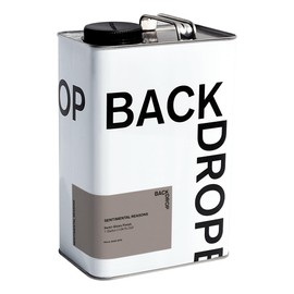 BACKDROP | Premium Exterior Paint | Semi-Gloss Finish for Outdoor Trim & Doors | Self-Priming, Low VOC, Green Wise Certified | SENTIMENTAL REASONS - Warm Taupe-Gray | 1 Gallon