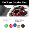 Red CNC Racing Rear Sprocket Nuts Set For CBR1100XX CBR1000RR