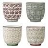 Bloomingville Small Mugs Karine, Grey Green Purple, Ceramic, Set of