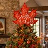 Fall Tree Topper Hello Fall Maple Leaf Tree Top Decor