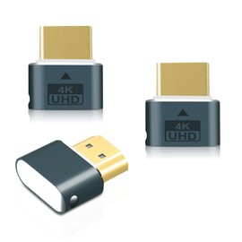 Wowfast HDMI Dummy Plug, HDMI Dongle Virtual Monitor Display Emulator 4K @ 60Hz for Windows Mac OSX Linux (with Indicator Light) Pack of 3