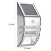Solar Powered PIR Motion Sensor 2 LED Path Wall Light