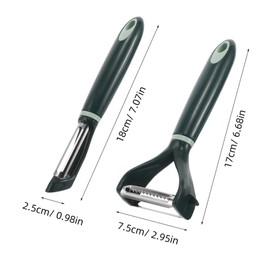Ciieeo 2pcs Innovative Kitchen Gadgets Tomato Slicer Kiwi Peeler Fruit Peeler Machine Peeler for Home Kitchen Multi-Function Vegetable Peeler Veggie Slicer Stainless Steel Peeler Green