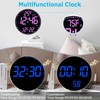 LED Digital Wall Clock Large Display, 10 Inch Electronic Alarm