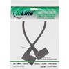 InLine C13 to C14 90 Degree Angled Power Cable Black,