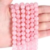 XIANNVXI Natural Stone Rose Quartz Beads for Threading with Hole