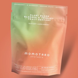 MOMOTARO APOTHECA Urinary Health Supplement, Natural Vaginal & Bladder Health, Urinary Tract Supplements - Cranberry, D Mannose, Vegan - Natural Support for Vaginal Health, pH Balance 60 Capsules